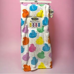 PEEPS Easter Chicks Plush Throw Blanket